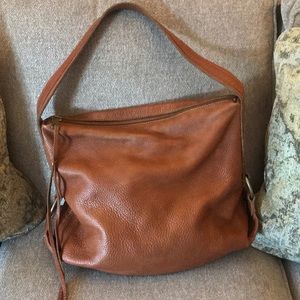 Banana Republic Cognac Leather Hobo Bag